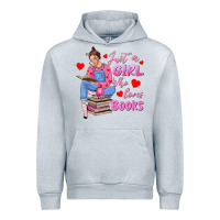 Heather Grey just a girl who loves books Urban Hoodie - texasbilliewilder
