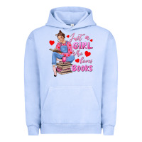 Pigment Grape Ice just a girl who loves books Urban Hoodie - texasbilliewilder