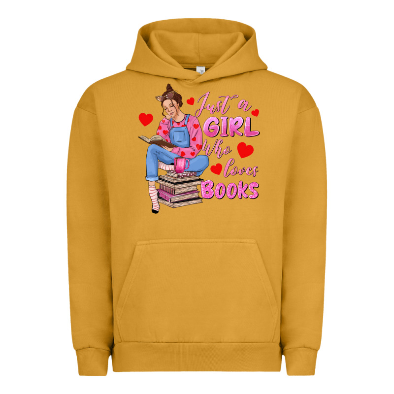 Just A Girl Who Loves Books Urban Hoodie by texasbilliewilder | Teevron