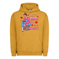 Pigment Peanut Butter just a girl who loves books Urban Hoodie - texasbilliewilder