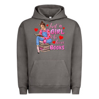Pigment Tornado just a girl who loves books Urban Hoodie - texasbilliewilder