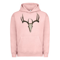 Pigment Salmon deer skull Urban Hoodie - RanaPortraitStore