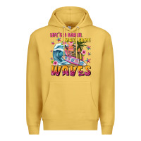 Antique Gold lifes a beach make some waves Premium Hoodie - texasbilliewilder