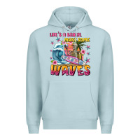 Blue Mist lifes a beach make some waves Premium Hoodie - texasbilliewilder
