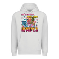 Dove Grey lifes a beach make some waves Premium Hoodie - texasbilliewilder