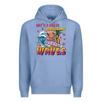 Colony Blue lifes a beach make some waves Premium Hoodie - texasbilliewilder