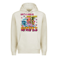 Oatmeal Heather lifes a beach make some waves Premium Hoodie - texasbilliewilder
