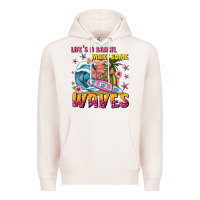 Pale Pink lifes a beach make some waves Premium Hoodie - texasbilliewilder