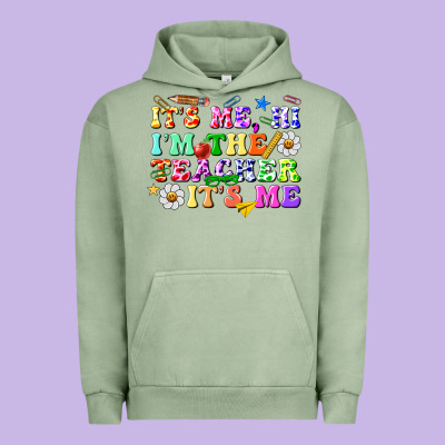 Its Me Hi Im The Teacher Its Me Urban Hoodie Designed By Texasbilliewilder