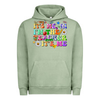 Pigment Oil Green its me hi im the teacher its me Urban Hoodie - texasbilliewilder