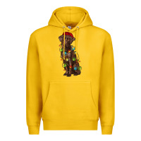 Lemon Christmas labrador retriever Premium Hoodie - RanaPortraitStore