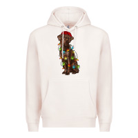 Pale Pink Christmas labrador retriever Premium Hoodie - RanaPortraitStore