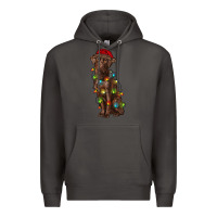 Smoke Christmas labrador retriever Premium Hoodie - RanaPortraitStore