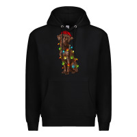 Black Christmas labrador retriever Premium Hoodie - RanaPortraitStore