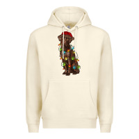 Sandshell Christmas labrador retriever Premium Hoodie - RanaPortraitStore