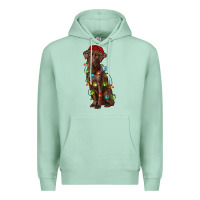 Seafoam Christmas labrador retriever Premium Hoodie - RanaPortraitStore