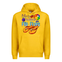 Lemon life is better in flip flops Premium Hoodie - texasbilliewilder