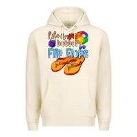 Tofu life is better in flip flops Premium Hoodie - texasbilliewilder