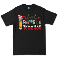Black Santa Favorite Teacher Premium Tee - CowhideDigitalArt