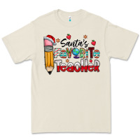 Bone Santa Favorite Teacher Premium Tee - CowhideDigitalArt