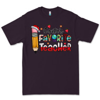 Plum Santa Favorite Teacher Premium Tee - CowhideDigitalArt