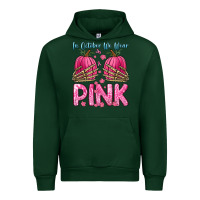 Forest Green in october we wear pink Urban Hoodie - Zillion Design Studio