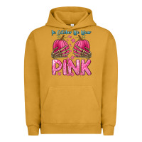 Pigment Peanut Butter in october we wear pink Urban Hoodie - Zillion Design Studio