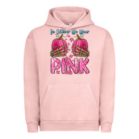 Pigment Salmon in october we wear pink Urban Hoodie - Zillion Design Studio