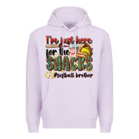 Lilac i'm just here for the snacks #softball brother Premium Hoodie - Zillion Design Studio