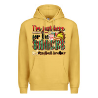 I'm Just Here For The Snacks #softball Brother Premium Hoodie | Teevron