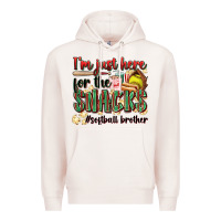 Pale Pink i'm just here for the snacks #softball brother Premium Hoodie - Zillion Design Studio