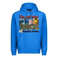 True Royal i'm just here for the snacks #softball brother Premium Hoodie - Zillion Design Studio