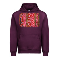 Mauve Wine valentine's day xoxo brushstroke Urban Hoodie - RanaPortraitStore