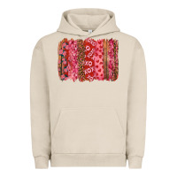 Pigment French Oak valentine's day xoxo brushstroke Urban Hoodie - RanaPortraitStore