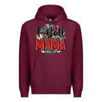 Burgundy t ball mama Premium Hoodie - Zillion Design Studio