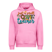 Fuchsia Pink just a small town teacher Urban Hoodie - texasbilliewilder