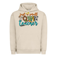 Pigment French Oak just a small town teacher Urban Hoodie - texasbilliewilder