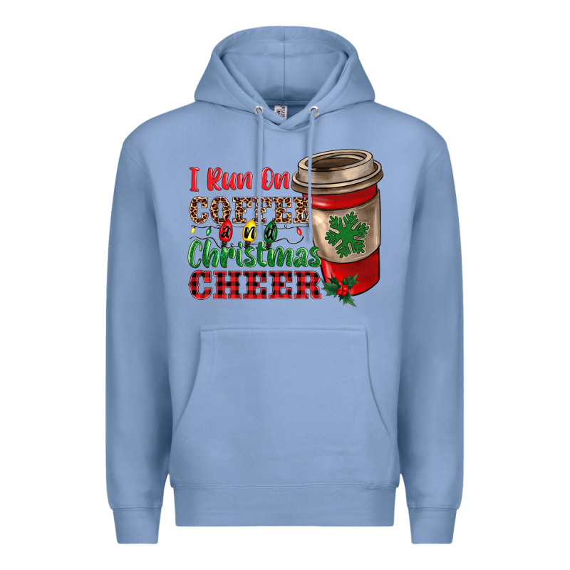 I Run On Coffee And Christmas Cheer Premium Hoodie by RanaPortraitStore | Teevron