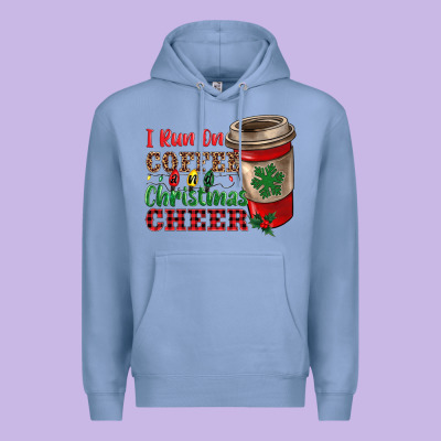 I Run On Coffee And Christmas Cheer Premium Hoodie Designed By Ranaportraitstore