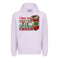 Lilac i run on coffee and christmas cheer Premium Hoodie - RanaPortraitStore