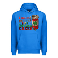 True Royal i run on coffee and christmas cheer Premium Hoodie - RanaPortraitStore