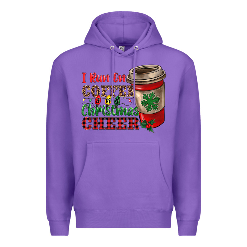 I Run On Coffee And Christmas Cheer Premium Hoodie by RanaPortraitStore | Teevron