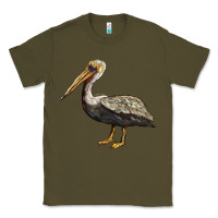 Army Green louisiana state bird pelican Classic Tee - BarkalooDesign