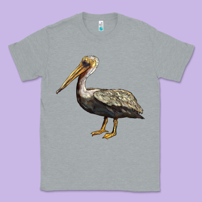 Louisiana State Bird Pelican Classic Tee Designed By Barkaloodesign