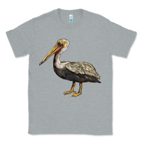 Heather Grey louisiana state bird pelican Classic Tee - BarkalooDesign