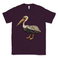 Plum louisiana state bird pelican Classic Tee - BarkalooDesign