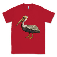 Red louisiana state bird pelican Classic Tee - BarkalooDesign
