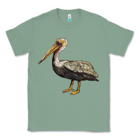 Sage louisiana state bird pelican Classic Tee - BarkalooDesign