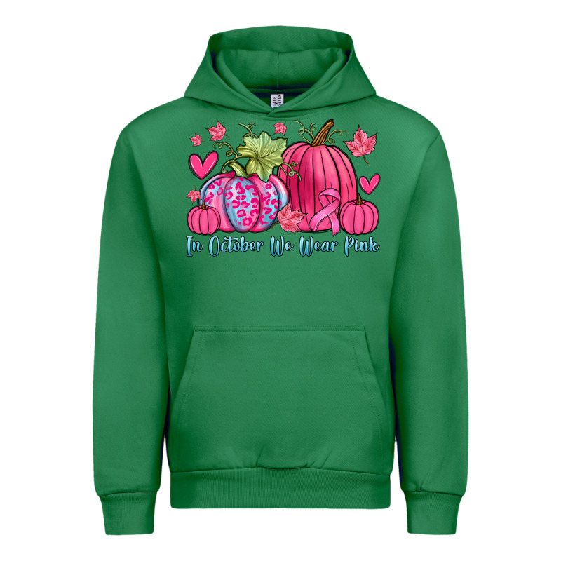 In October We Wear Pink Urban Hoodie by Zillion Design Studio | Teevron