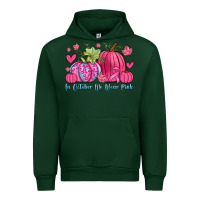 Forest Green in october we wear pink Urban Hoodie - Zillion Design Studio